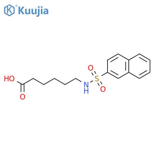 HEXANOIC ACID, 6-[(2-NAPHTHALENYLSULFONYL)AMINO]- structure
