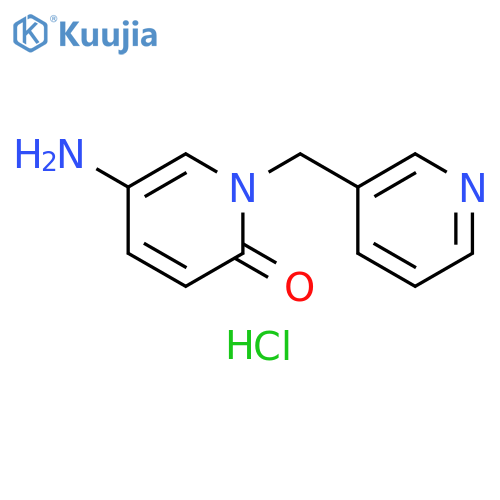 5-amino-1-(pyridin-3-ylmethyl)-1,2-dihydropyridin-2-one dihydrochloride structure