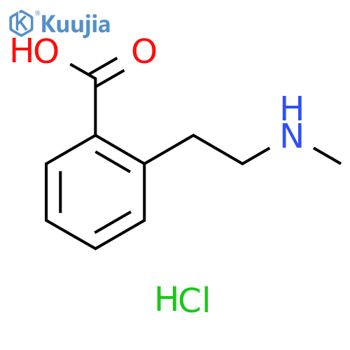 2-2-(methylamino)ethylbenzoic acid hydrochloride structure