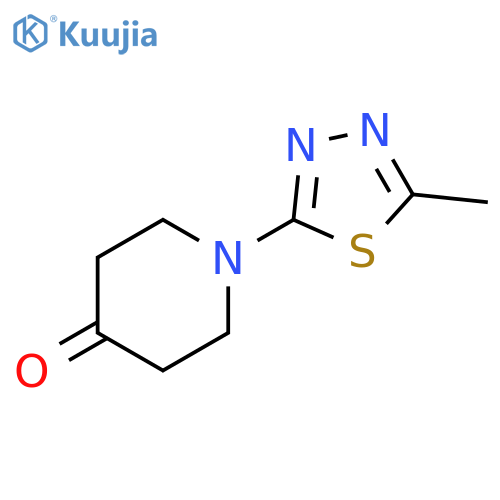 1-(5-methyl-1,3,4-thiadiazol-2-yl)piperidin-4-one structure
