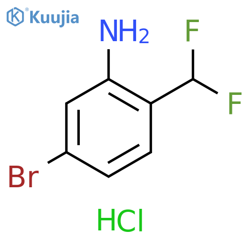 5-bromo-2-(difluoromethyl)aniline hydrochloride structure