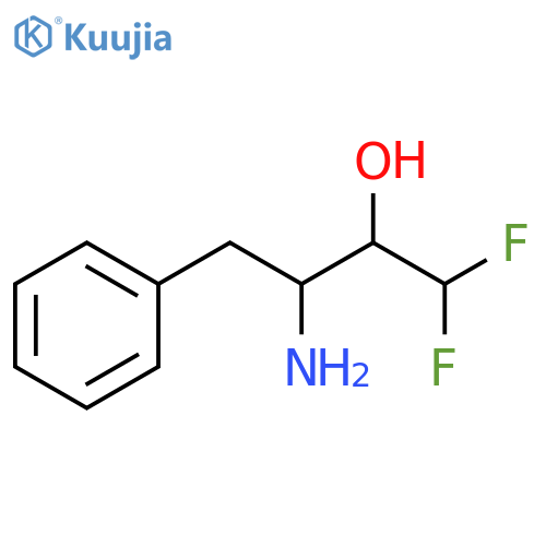 3-amino-1,1-difluoro-4-phenylbutan-2-ol structure