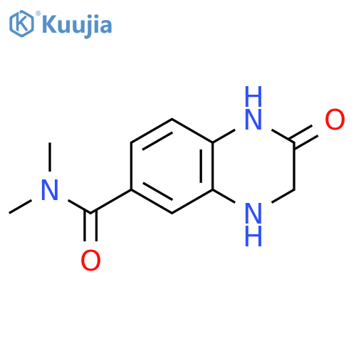N,N-dimethyl-2-oxo-1,2,3,4-tetrahydroquinoxaline-6-carboxamide structure