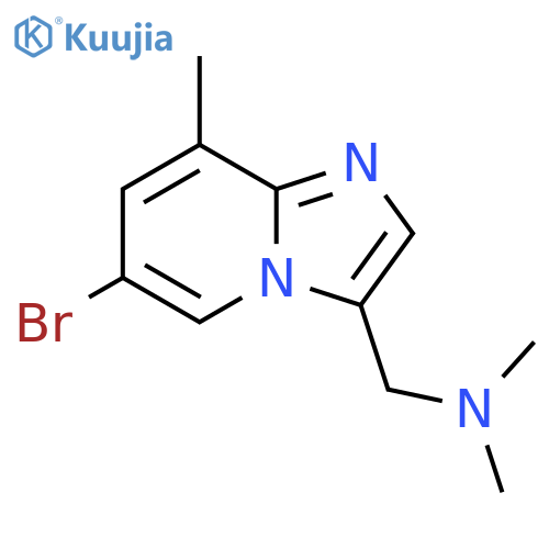 ({6-bromo-8-methylimidazo1,2-apyridin-3-yl}methyl)dimethylamine structure