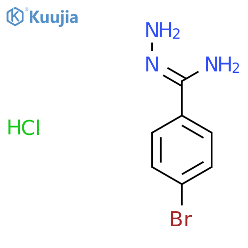 N-Amino-4-bromobenzene-1-carboximidamide hydrochloride structure