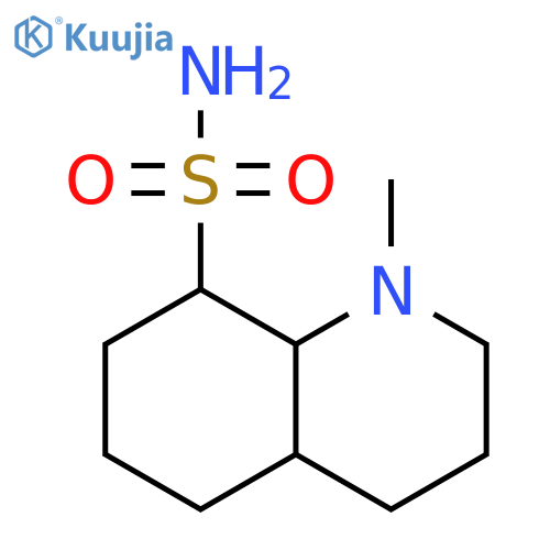 1-methyl-decahydroquinoline-8-sulfonamide structure