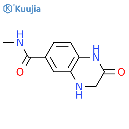 N-methyl-2-oxo-1,2,3,4-tetrahydroquinoxaline-6-carboxamide structure