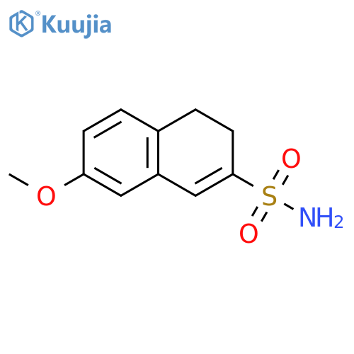 7-methoxy-3,4-dihydronaphthalene-2-sulfonamide structure