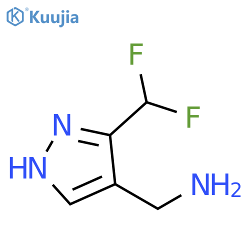 5-(difluoromethyl)-1H-pyrazol-4-ylmethanamine structure