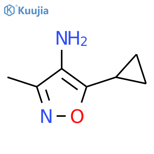 5-cyclopropyl-3-methyl-1,2-oxazol-4-amine structure