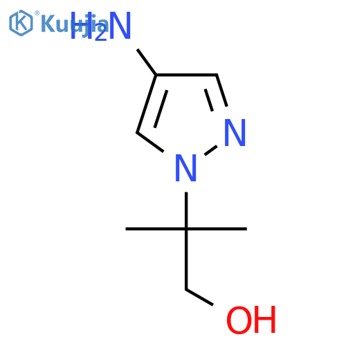 2-(4-Amino-1H-pyrazol-1-yl)-2-methylpropan-1-ol structure