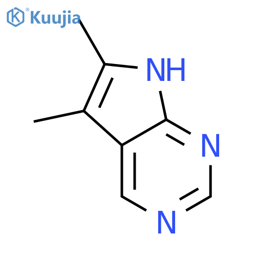 7H-Pyrrolo[2,3-d]pyrimidine,5,6-dimethyl- structure