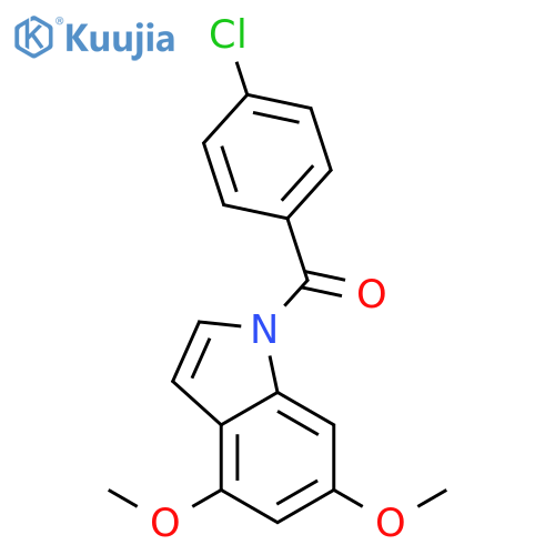 (4-Chlorophenyl)(4,6-dimethoxy-1H-indol-1-yl)methanone structure