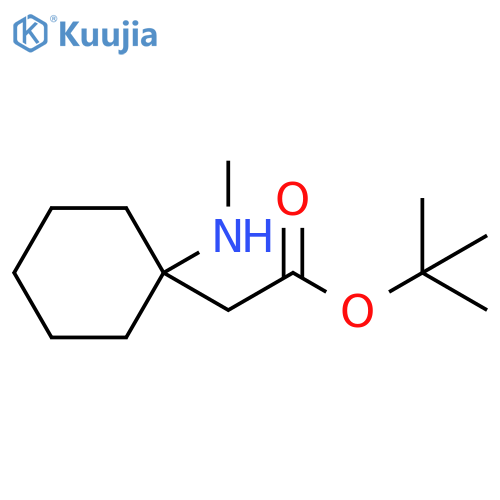 tert-butyl 2-1-(methylamino)cyclohexylacetate structure