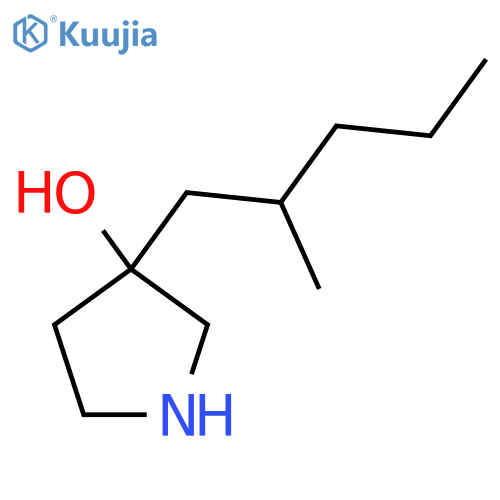 3-(2-Methylpentyl)pyrrolidin-3-ol structure