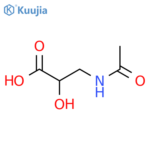3-Acetamido-2-hydroxypropanoic acid structure