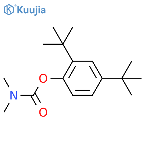 Carbamic acid, N,N-dimethyl-, 2,4-bis(1,1-dimethylethyl)phenyl ester structure