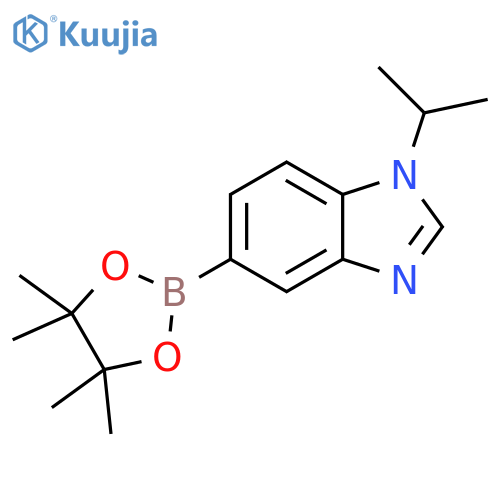 1-Isopropyl-5-(4,4,5,5-tetramethyl-1,3,2-dioxaborolan-2-yl)-1H-benzodimidazole structure