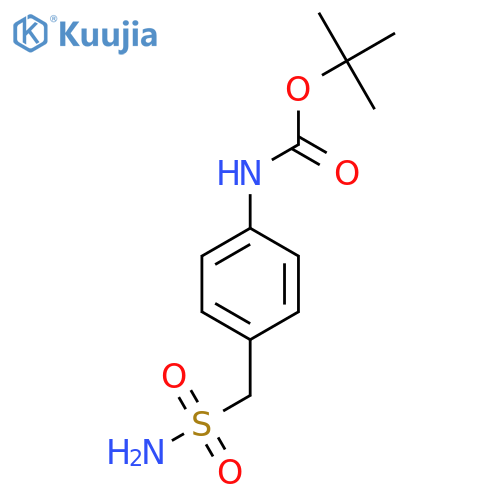 tert-butyl N-4-(sulfamoylmethyl)phenylcarbamate structure