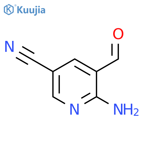 6-Amino-5-formylpyridine-3-carbonitrile structure
