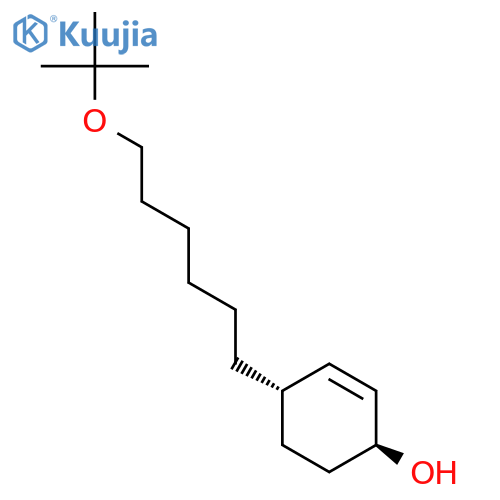 2-Cyclohexen-1-ol, 4-[6-(1,1-dimethylethoxy)hexyl]-, trans- structure