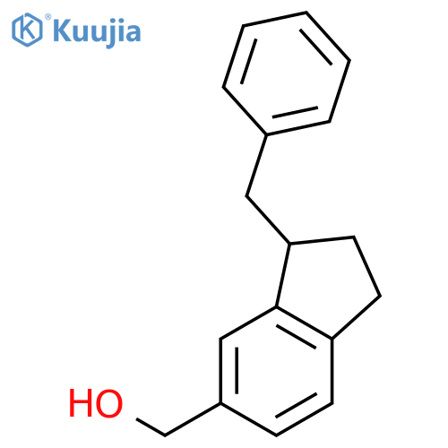 1H-INDENE-5-METHANOL, 2,3-DIHYDRO-3-(PHENYLMETHYL)- structure