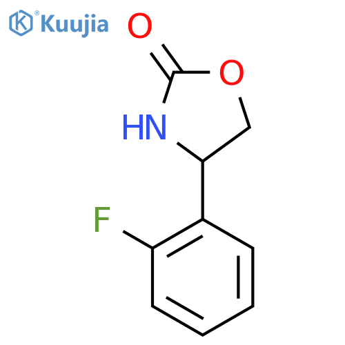 4-(2-fluorophenyl)-1,3-oxazolidin-2-one structure