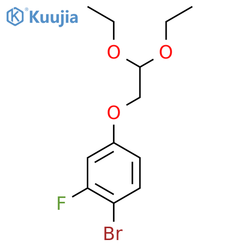 1-Bromo-4-(2,2-diethoxyethoxy)-2-fluorobenzene structure