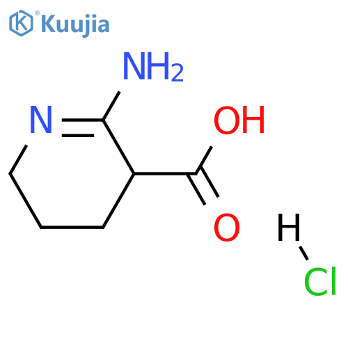 2-amino-3,4,5,6-tetrahydropyridine-3-carboxylic acid hydrochloride structure