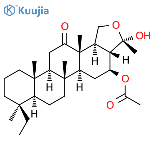Chryseno[1,2-c]furan-13(1H)-one, 4-(acetyloxy)-8-ethyloctadecahydro-3-hydroxy-3,5b,8,11a,13a-pentamethyl-, (3S,3aS,4S,5aS,5bR,7aS,8S,11aS,11bR,13aS,13bS)- structure