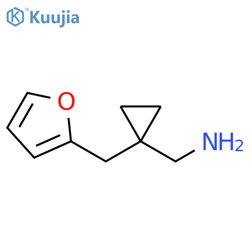 {1-(furan-2-yl)methylcyclopropyl}methanamine structure