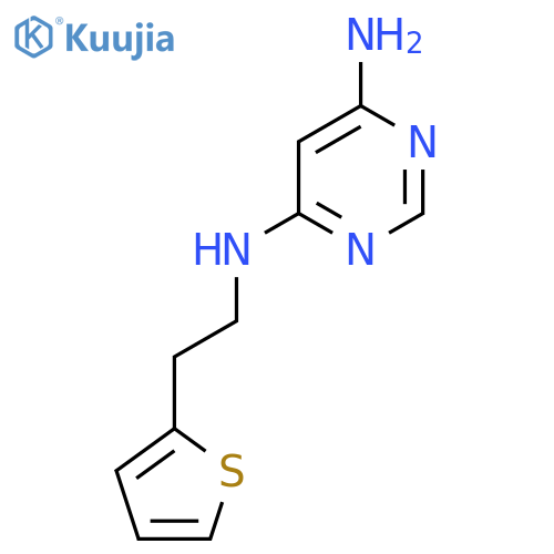 N4-(2-(Thiophen-2-yl)ethyl)pyrimidine-4,6-diamine structure