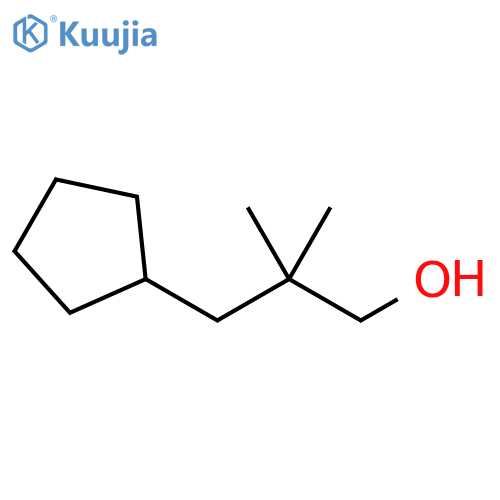 3-cyclopentyl-2,2-dimethylpropan-1-ol structure