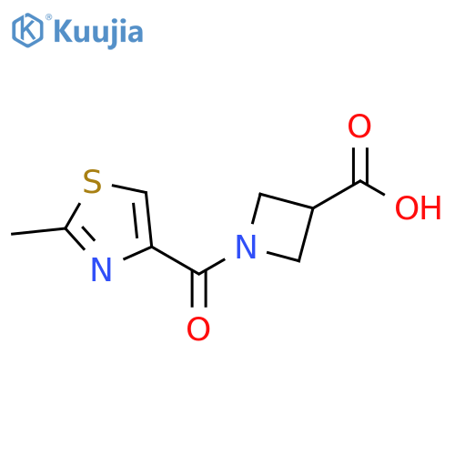 1-(2-methylthiazole-4-carbonyl)azetidine-3-carboxylic acid structure