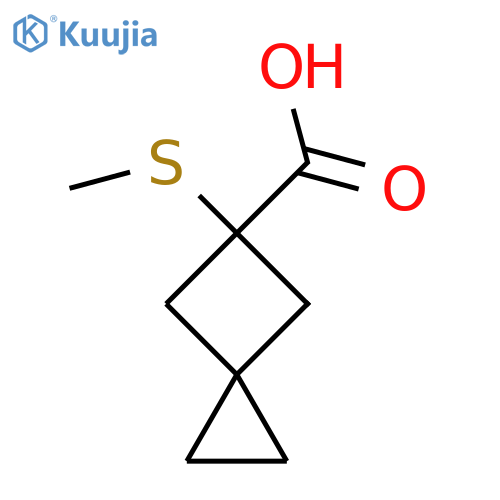 5-(methylsulfanyl)spiro2.3hexane-5-carboxylic acid structure