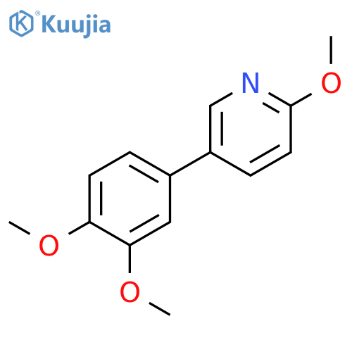 5-(3,4-Dimethoxyphenyl)-2-methoxypyridine structure