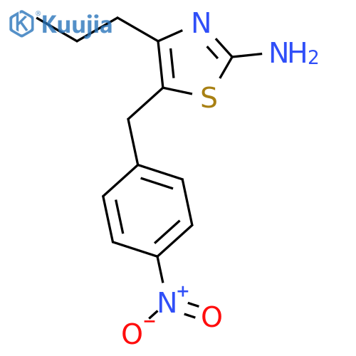 2-Thiazolamine, 5-[(4-nitrophenyl)methyl]-4-propyl- structure