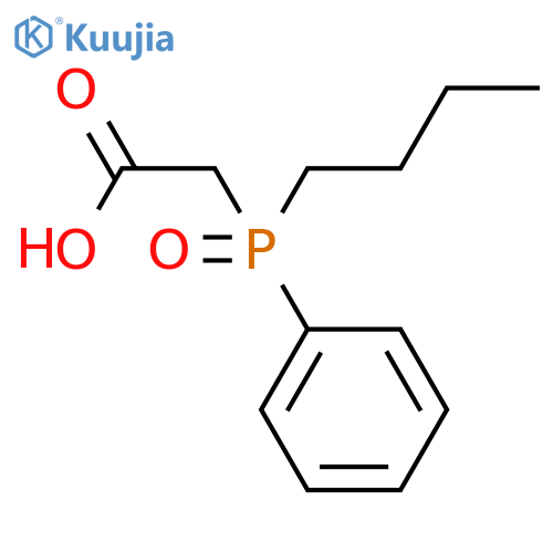 Aceticacid, 2-(butylphenylphosphinyl)- structure