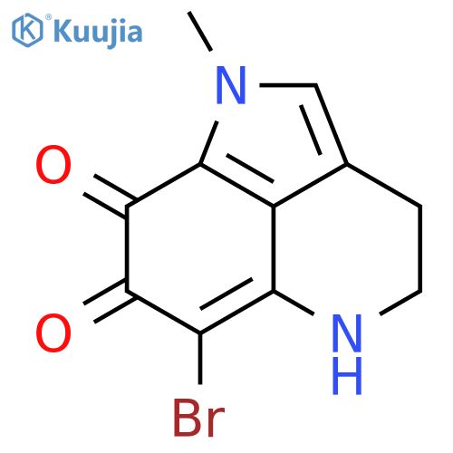 Pyrrolo[4,3,2-de]quinoline-7,8-dione, 6-bromo-1,3,4,5-tetrahydro-1-methyl- structure