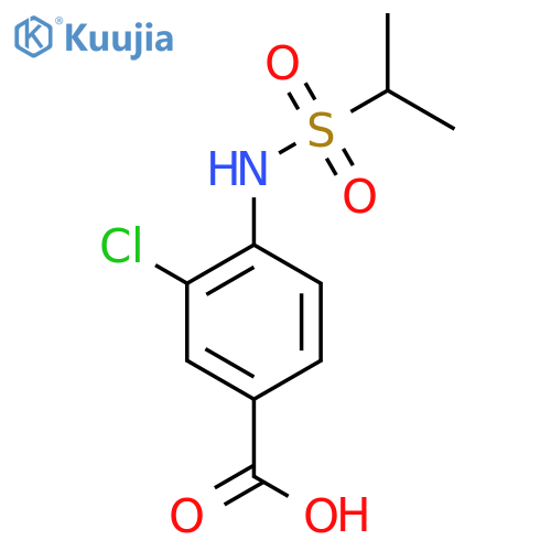 3-Chloro-4-(propane-2-sulfonamido)benzoic acid structure