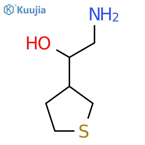 2-amino-1-(thiolan-3-yl)ethan-1-ol structure