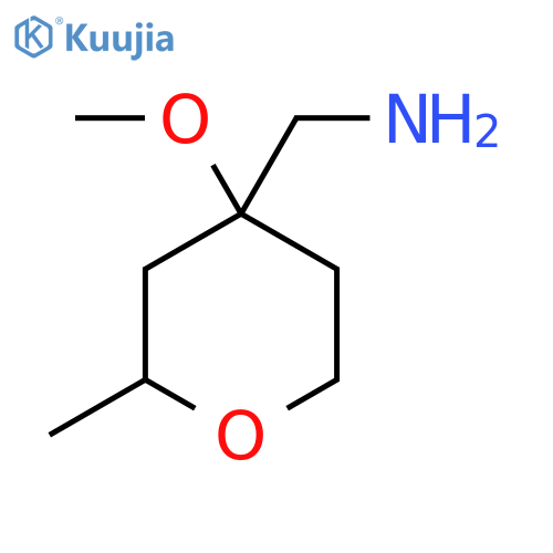 (4-methoxy-2-methyloxan-4-yl)methanamine structure