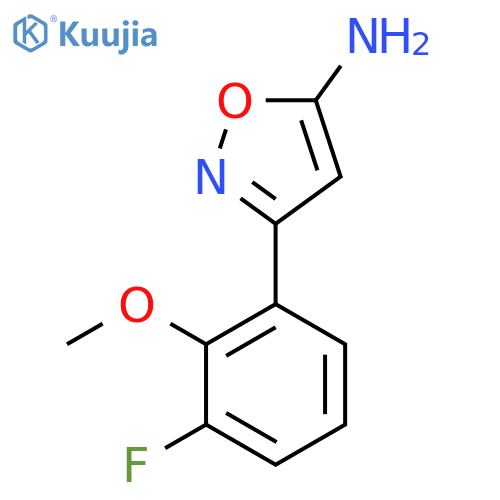 3-(3-fluoro-2-methoxyphenyl)-1,2-oxazol-5-amine structure