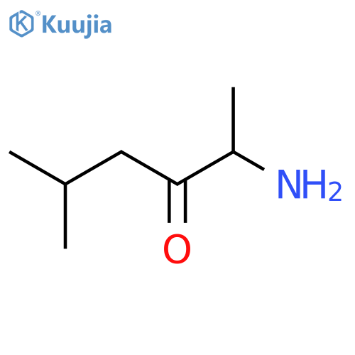 2-amino-5-methylhexan-3-one structure