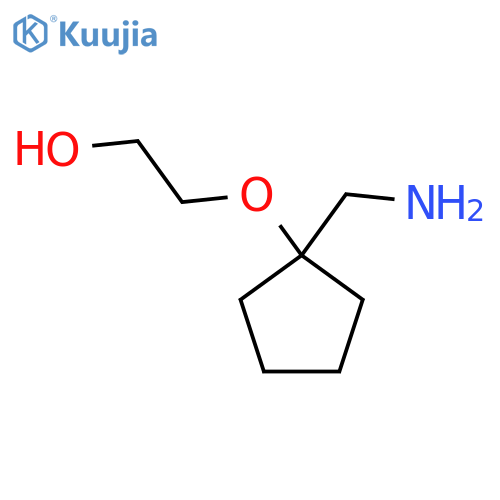 2-{1-(aminomethyl)cyclopentyloxy}ethan-1-ol structure