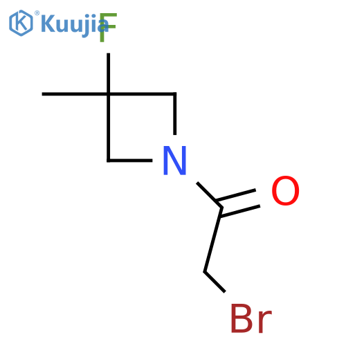 2-bromo-1-(3-fluoro-3-methyl-azetidin-1-yl)ethanone structure