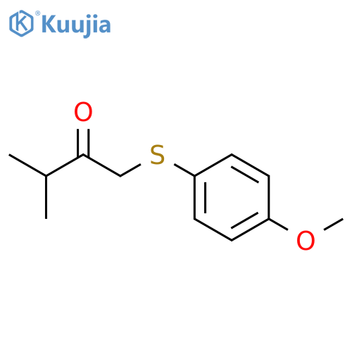 2-Butanone, 1-[(4-methoxyphenyl)thio]-3-methyl- structure