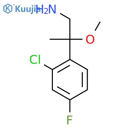 2-(2-chloro-4-fluorophenyl)-2-methoxypropan-1-amine structure