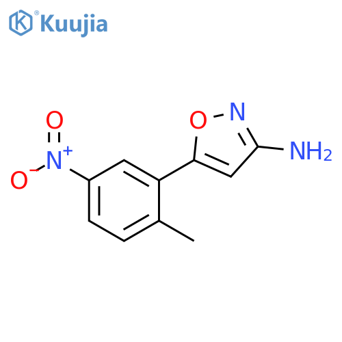 5-(2-methyl-5-nitrophenyl)-1,2-oxazol-3-amine structure