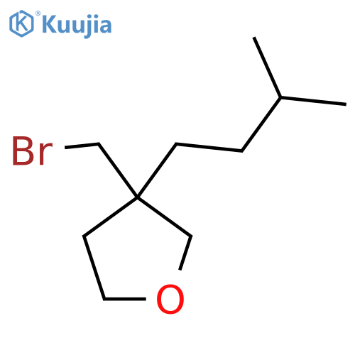 Furan, 3-(bromomethyl)tetrahydro-3-(3-methylbutyl)- structure